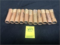 Rolls of 1943 Steel War Pennies 11 Rolls