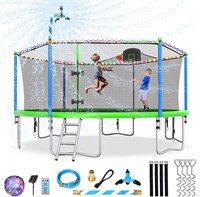 16FT Trampoline for Kids and Adults  Green