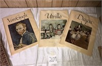 Van Gogh, Utrillo, and Degas Prints