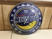 Vintage style glass front thermometer moon pie