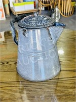 vintage large enameled coffee pot