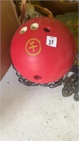 Vintage Red Bowling Ball