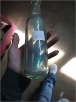 Very neat old iridescent bottle with rounded