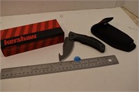 Kershaw Lonerock Folding Gut Hook  Lock blade