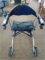 Excursion Mobility Walker has Seat with Backrest,