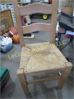 sturdy heavy chair woven seat