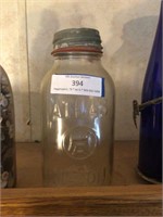 Atlas Mason Jar w/Metal Lid Marked A3