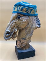 LCL Pottery Mid Century Ceramic Horse Head Statue