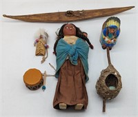 (E) Native American items, some hand made