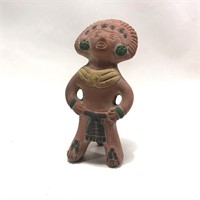 Ceramic Aztec Primitive Sculpture Figurine Person