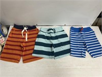 Size 2Y mini boden kids striped shorts
