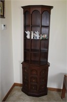 Wooden Display Cabinet excl Contents 23x10.5x69H