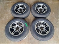 4 new Gallant ST175/80R13 GL Trail tires on rims