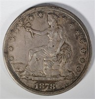 1878-S TRADE DOLLAR, AU