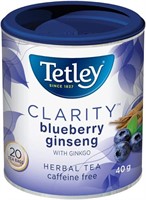 2 PACK -Tetley Tea Clarity (Blueberry Ginseng)