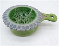 Handmade 2 Piece Pottery Tea Bag Holder/ Strainer