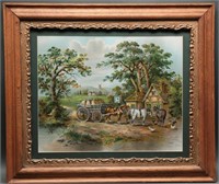 Vibrant Dutch Farmland Framed Print