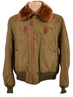 WWII USAAF B-15 A Green Cloth Flying Jacket