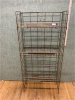 11"x51’x24’ Vintage Metal Store Rack Shelf
