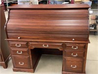 Cherry finished, Amish made roll top desk,