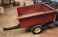 Pull along 33x42x14 utility trailer red