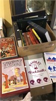 Box of vintage military books including World War