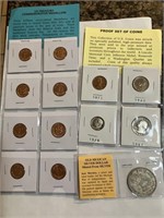 Mixed collectible coins