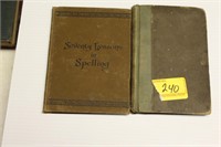 70 LESSONS IN SPELLING 1894 & LETTERS OF