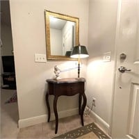 Entryway Table w/ Lamp, Angel, & Mirror