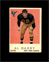 1959 Topps #138 Al Barry VG to VG-EX+