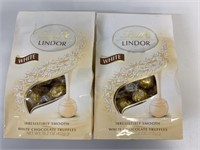 2x Bags Lindt Lindor White Chocolate Truffles