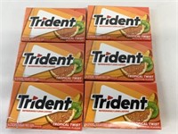 6 Packs Trident Tropical Twist Gum