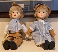F - PAIR OF BOY & GIRL COLLECTIBLE DOLLS (P8)