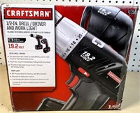 NEW Craftsman 19.2Vt drill & light
