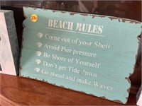 Beach rules D?cor