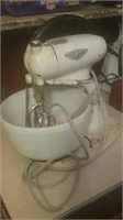 Vintage Hamilton Beach stand mixer with larger