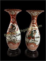 Pair Palace Size Porcelain Vase