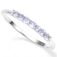 Tanzanite Stackable Ring in Sterling Silver