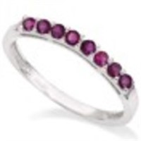 Ruby Stackable Ring in Sterling Silver