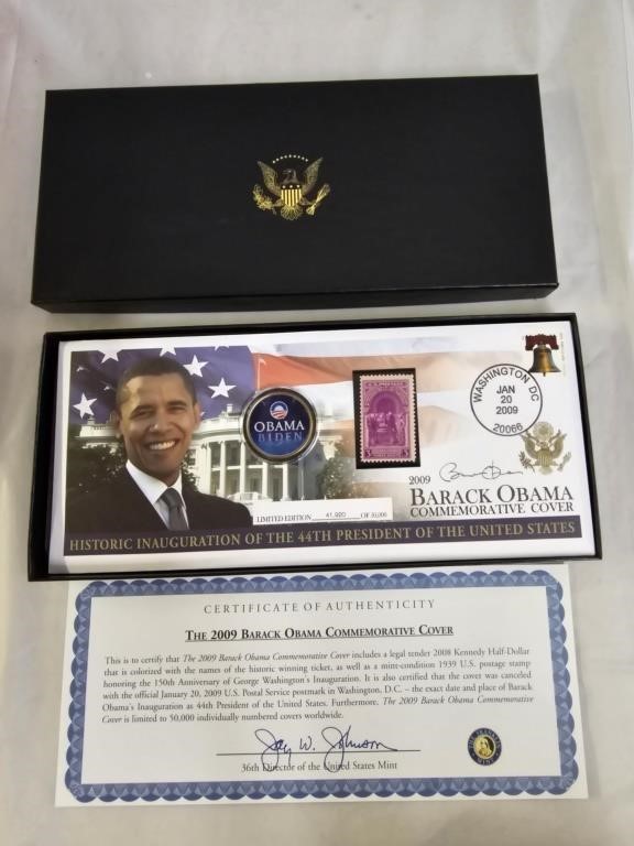 Obama Biden Colorized Kennedy Half Dollar