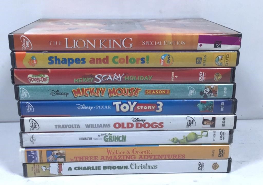 New Damaged Box Lot of 9 DVD’s