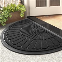 Door Mat Outdoor Indoor 17x30 - Black