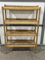 WOOD SLAT SHELVING