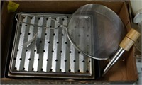 Strainer, Small Broiling Pan, & More