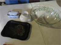 GROUP - BOWL, TRINKET BOX, TRAY, SHADE