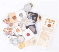Coin Grab Bag Of Assorted Currency & Tokens