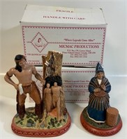 TWO GLOOSCAP COLLECTION CERAMIC FIGURINES