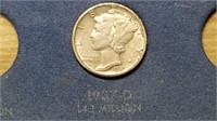 1937 D Mercury Dime From A Set