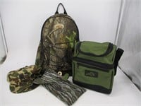 Camo Backpack, Rattle Bag & Cooler