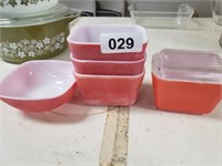 (5) PC PYREX BOWLS 1 WITH LID